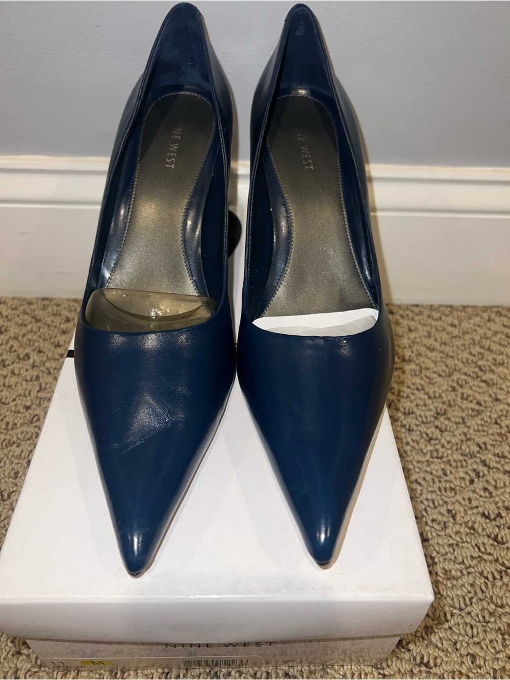 Nine West Navy Pointed Toe Pumps